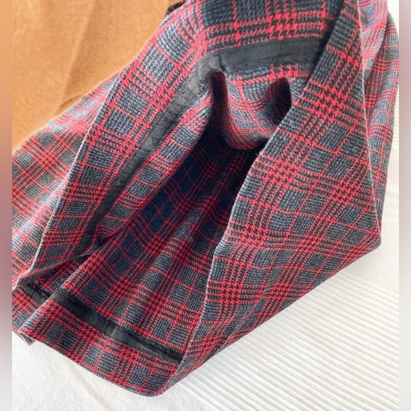 Vintage Plaid Wool Skirt - Picture 6 of 9